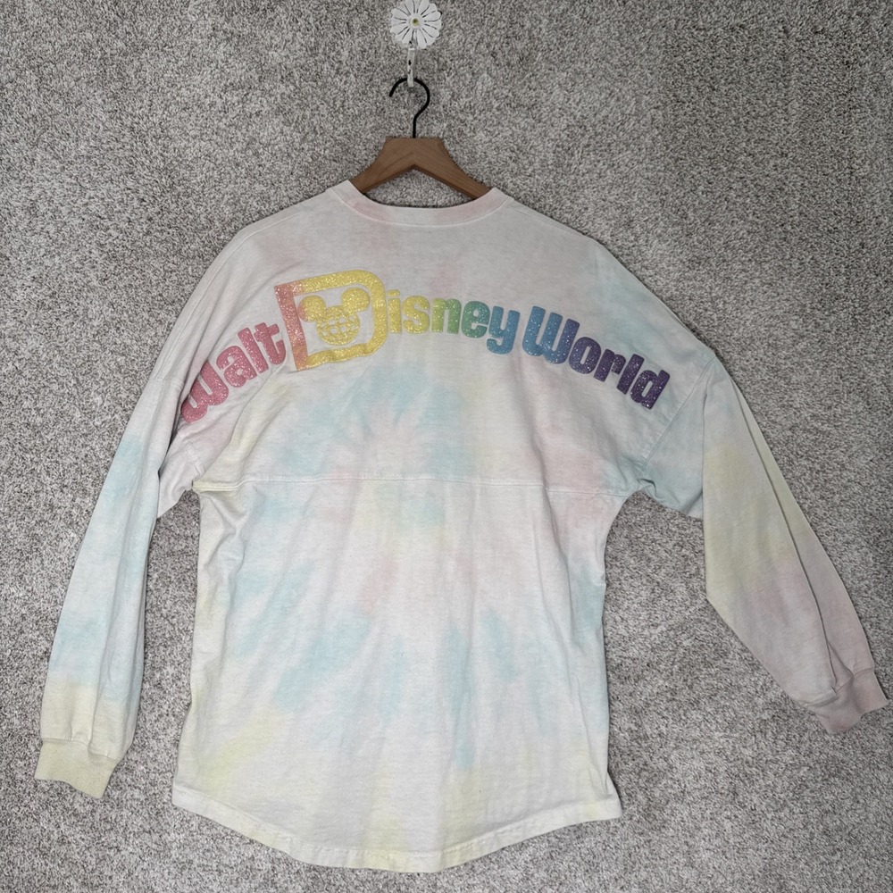 Disney Parks Walt Disney World Tie-Dye Adult S Spirit Jersey Glitter Letters
